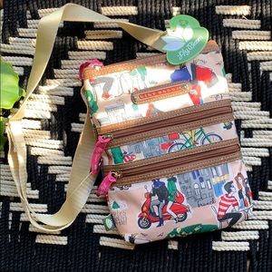 Lily bloom recycled fashion NWT cross body purse
